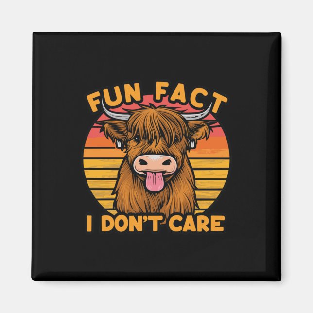 Aimant Fun Fact - Je m’en fiche. Devinez ce qui m'importe (Devant)