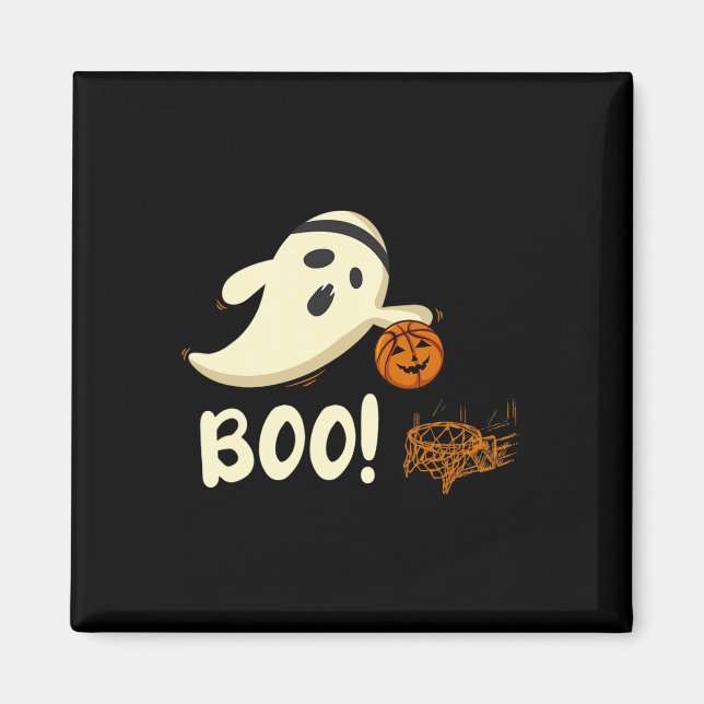 Aimant Fun Ghost Player Boo Bysketbyll Costume d'Hallowee (Devant)
