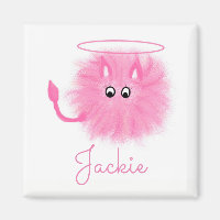 Fun Girly Rose Fluffy Cute Cartoon Saint ou Sinner