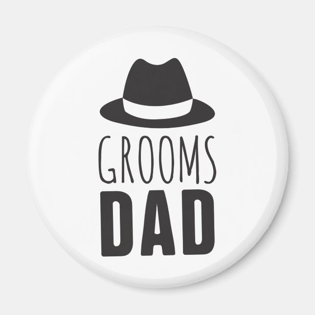 Aimant Fun Grooms Papa Groomsman Cadeau Mariage de la fêt (Devant)