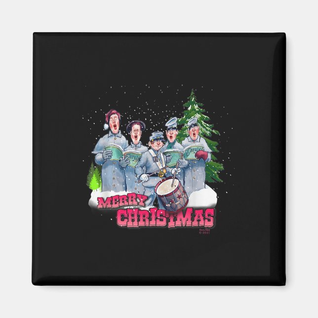 Aimant Fun Guerre civile Noël (Devant)