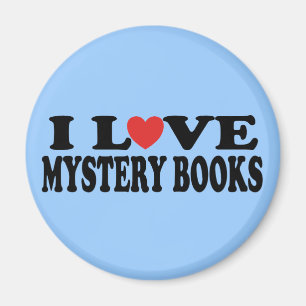 Aimant Fun I Love Mystery Books T-shirt