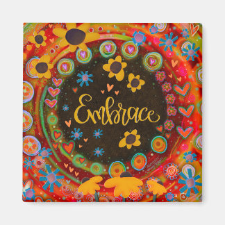 Aimant Fun Inspirational Daisies Inspirivity Embrasser