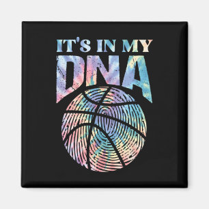 Aimant Fun It's In My Dna Girls Bysketbyll Lover Bysketby