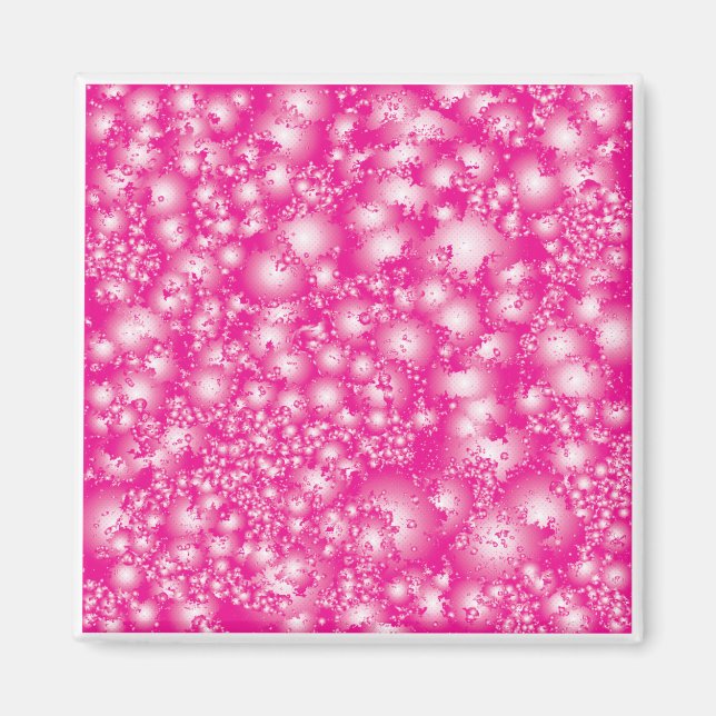 Aimant Fun PINK Abstrait Encre Super motif (Devant)