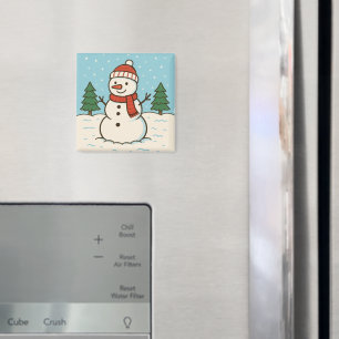 Aimant Fun Snowman mignon Noël