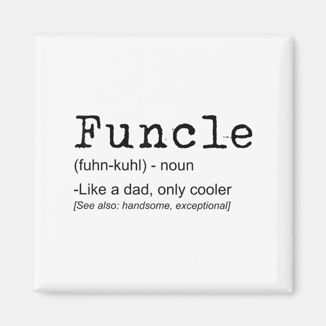 Aimant Funcle Définition Drôle Joke Don Pour Oncle_1 (Devant)