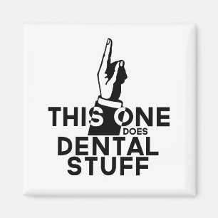 Aimant Funky Dental Vintage - Dentist Hygienist Celui-ci