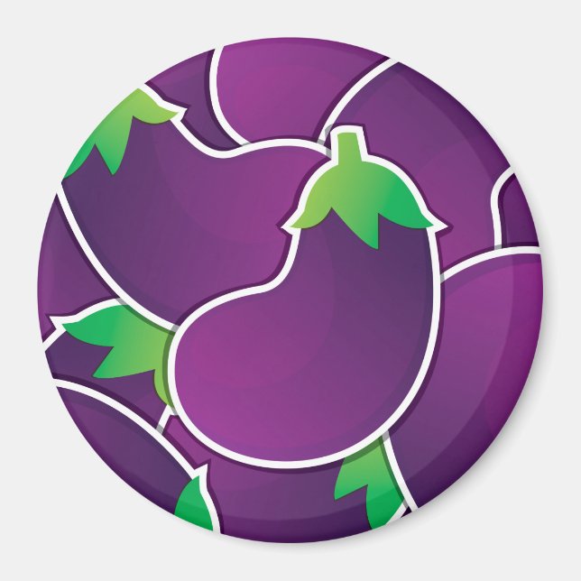 Aimant Funky eggplant (Devant)