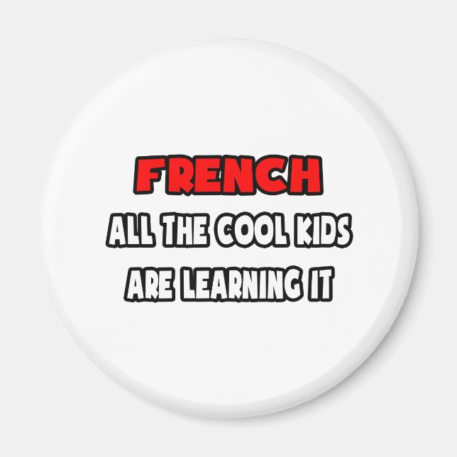 Aimant Funky French Teacher Shirts and Gifts (Devant)