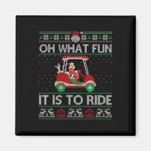 Aimant Funky Golf Panier Correspondant Famille Noël Oh Wh