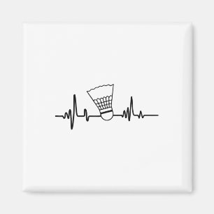 Aimant Funky Heartbeat Volant de badminton Sports