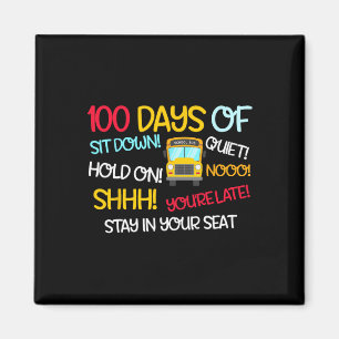 Aimant Funny 100 Jours Conducteur De Bus Scolaire 100E Jo