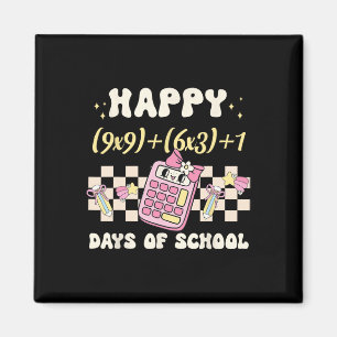 Aimant Funny 100th Day Math Formula 100 Days Of School Ma