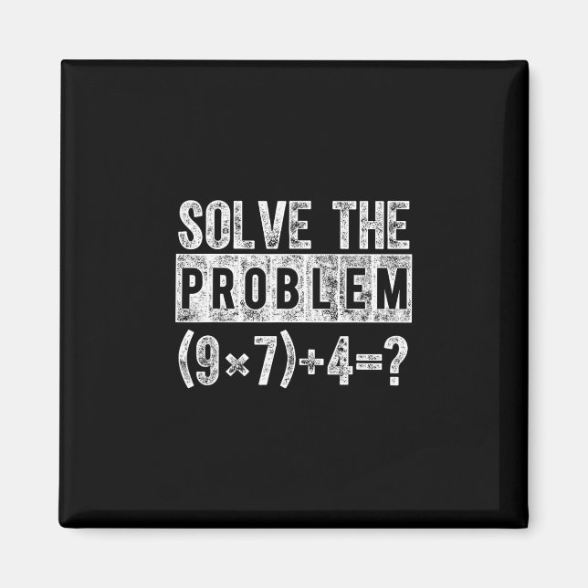 Aimant Funny 67 Meme Pemdas Elementary Math Teacher Brain (Devant)