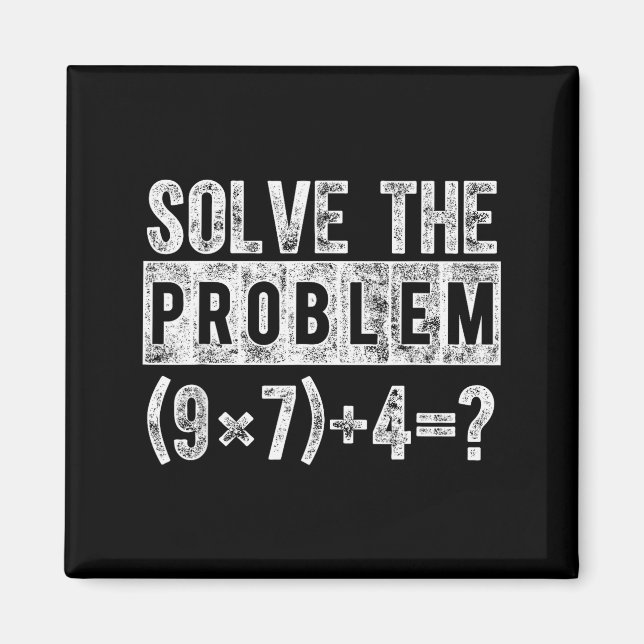 Aimant Funny 67 Meme Pemdas Elementary Math Teacher Brain (Devant)