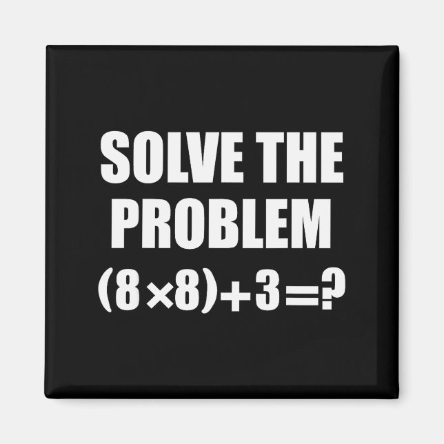 Aimant Funny 67 Meme Pemdas Elementary Math Teacher Brain (Devant)