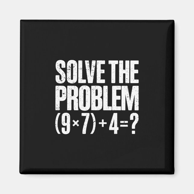 Aimant Funny 67 Meme Pemdas Math Teacher Brainrot Element (Devant)