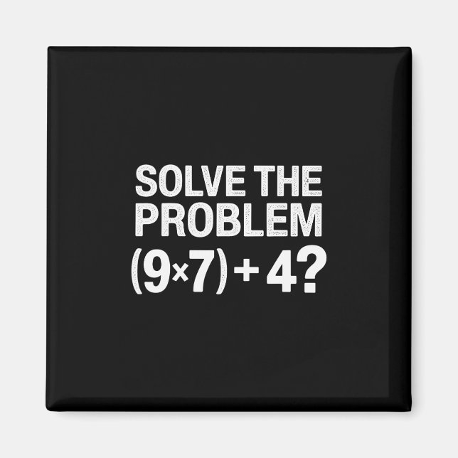 Aimant Funny 67 Meme Pemdas Math Teacher Brainrot Element (Devant)