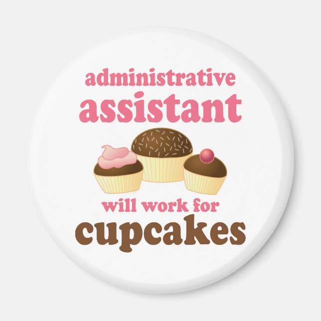Aimant Funny Assistant administratif (Devant)