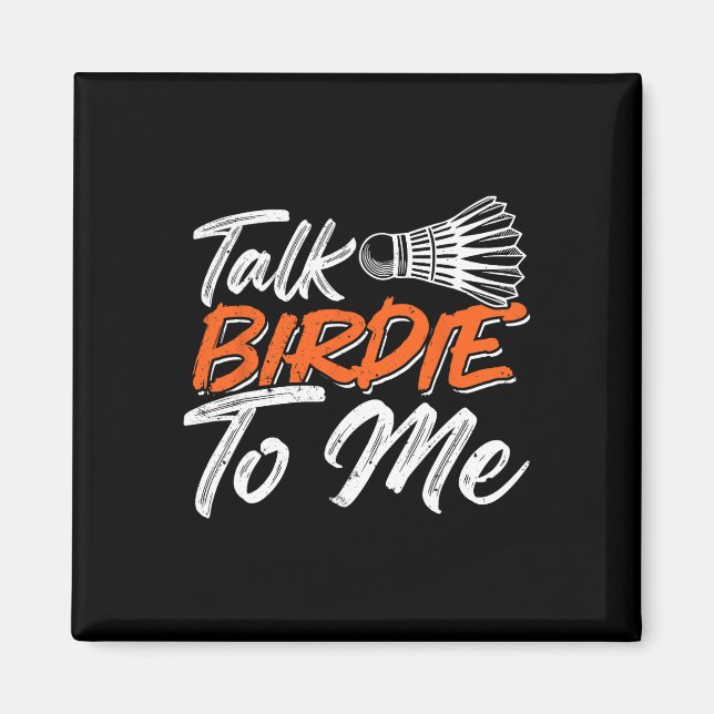 Aimant Funny Badminton Humour Smash Shuttle Birdie Sport  (Devant)