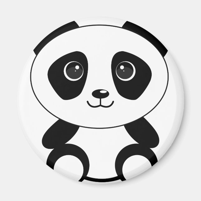 Aimant Funny bear panda bear panda animals (Devant)