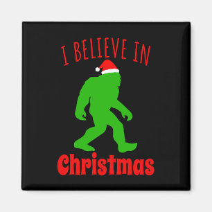 Aimant Funny Bigfoot Je Crois En Noël
