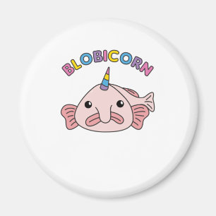Aimant Funny Blobfish Unicorn Blobicorn Blobicorn