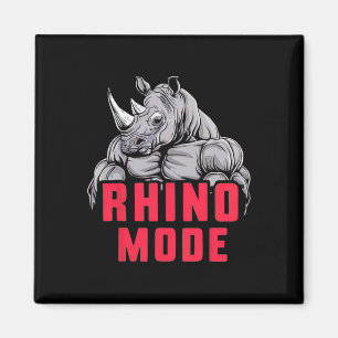 Aimant Funny Bodybuilding Rhino Mode d'entraînement Fitne