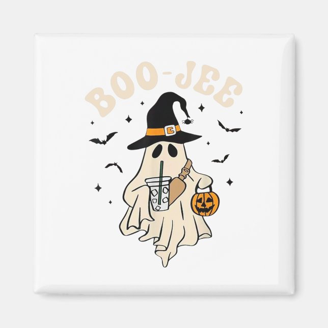 Aimant Funny Boo-jee Ghost Halloween Boo Jee Ghost Éffray (Devant)