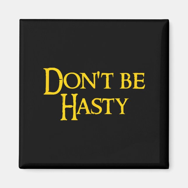 Aimant Funny Book - Don't Be Hasty  (Devant)