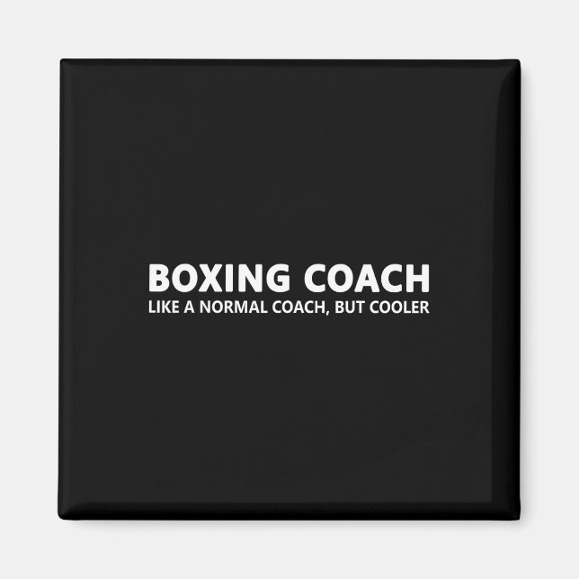 Aimant Funny Boxing Coach Définition Boxing Coach (Devant)