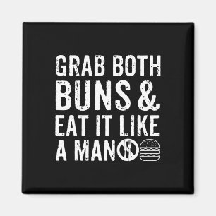 Aimant Funny Burger Bbq Homme Cadeau Burger Lover Real Am