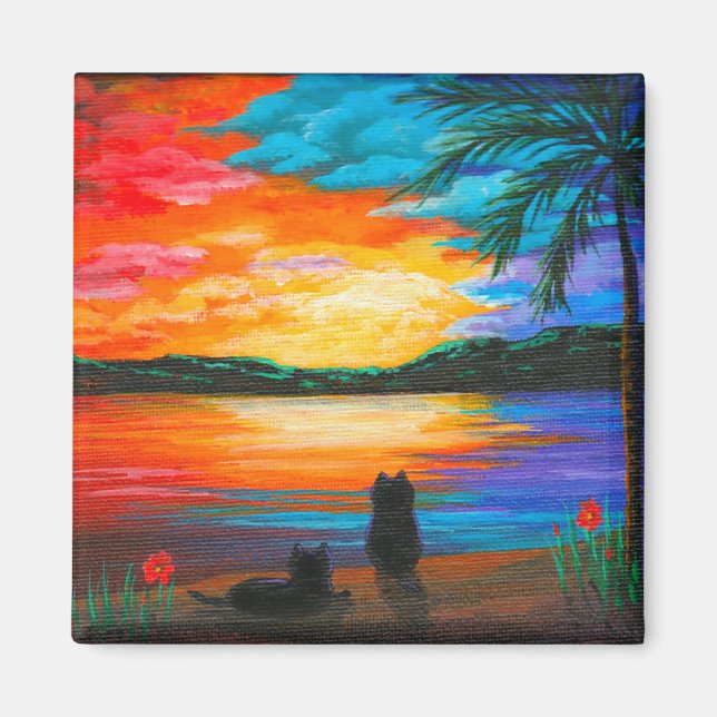 Aimant Funny Cats Créationarts (Devant)