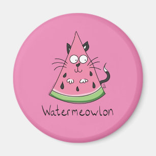 Aimant Funny Chat Watermelon mignon Kids