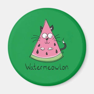 Aimant Funny Chat Watermelon mignon Kids