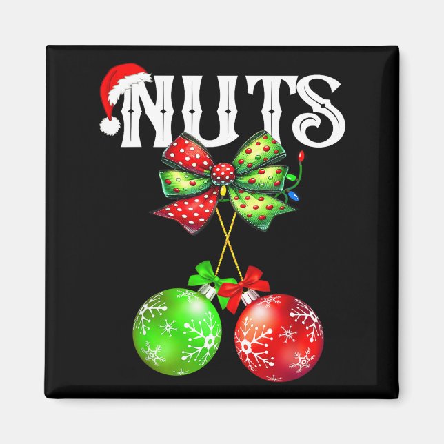 Aimant Funny Chest Nuts Chestnuts Matching Family Christm (Devant)