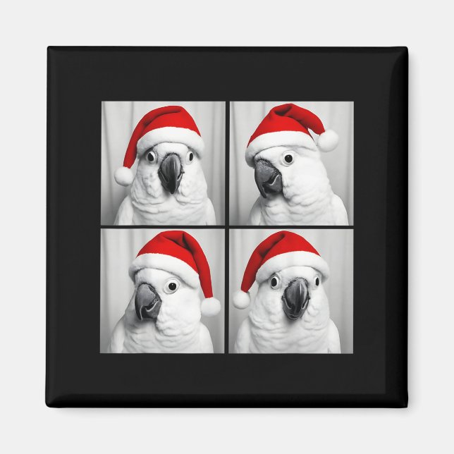 Aimant Funny Christmas Umbrella Atoo Santa Photo Booth Pa (Devant)