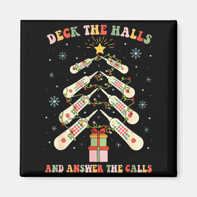 Aimant Funny Cna Nurse Christmas Medical Xmas Trees Nursi (Devant)