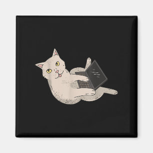 Aimant Funny Computer Whisperer Cat It Professional Engin