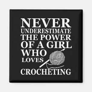 Aimant funny crochet quotes