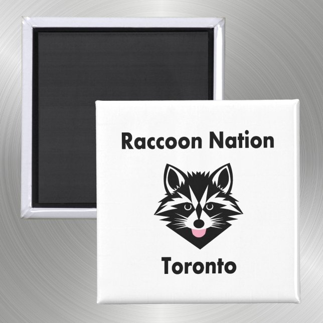 Aimant Funny Cute Raccoon Nation Toronto LightColor (Créateur téléchargé)