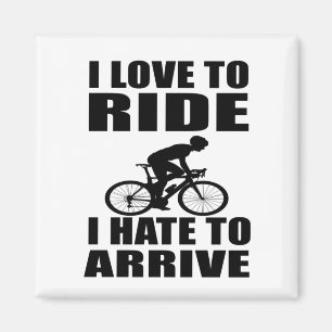 Aimant funny cycling inspirational quotes