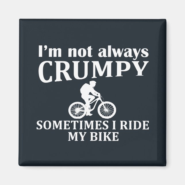 Aimant funny cycling quotes (Devant)