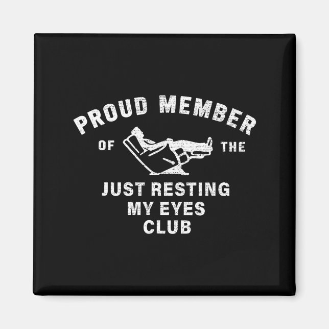 Aimant Funny Dad,just Resting My Eyes For Dad Gift Dad Fa (Devant)