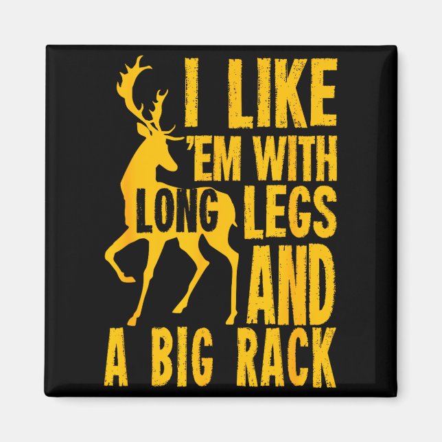 Aimant Funny Deer Hunting Quote Gift For Hunters  (Devant)