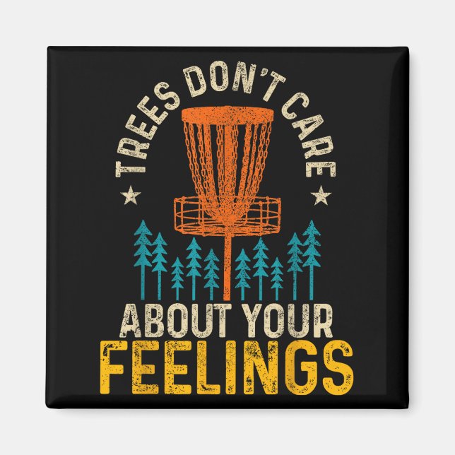 Aimant Funny Disc Golf Apparel Co. Les arbres de Disc Gol (Devant)