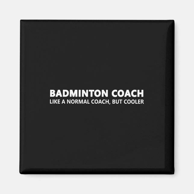 Aimant Funny Dminton Trainer Définition Dminton Coach (Devant)