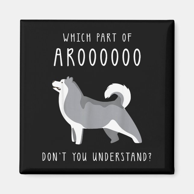 Aimant Funny Dog Husky Mom Cut For Girls And Women - Whic (Devant)