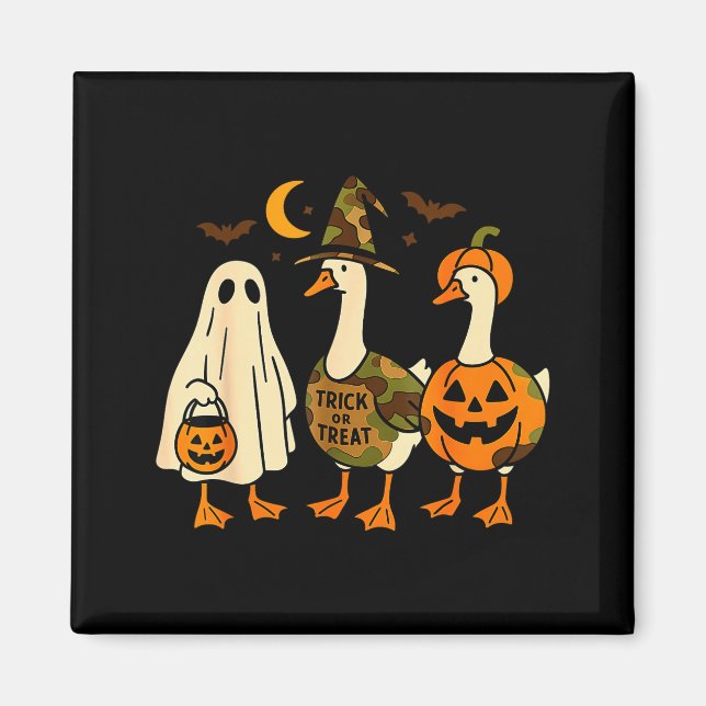 Aimant Funny Duck Duck Boo Halloween Costume Duck  (Devant)